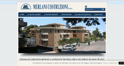 Desktop Screenshot of merlanicostruzioni.it